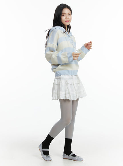 frill-mini-skirt-of408 / White