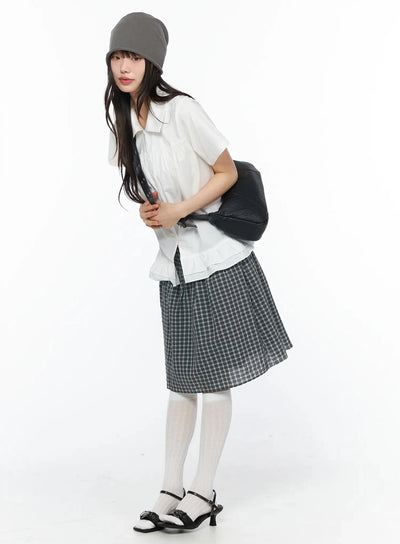 frill-flare-collar-blouse-iy525 / White