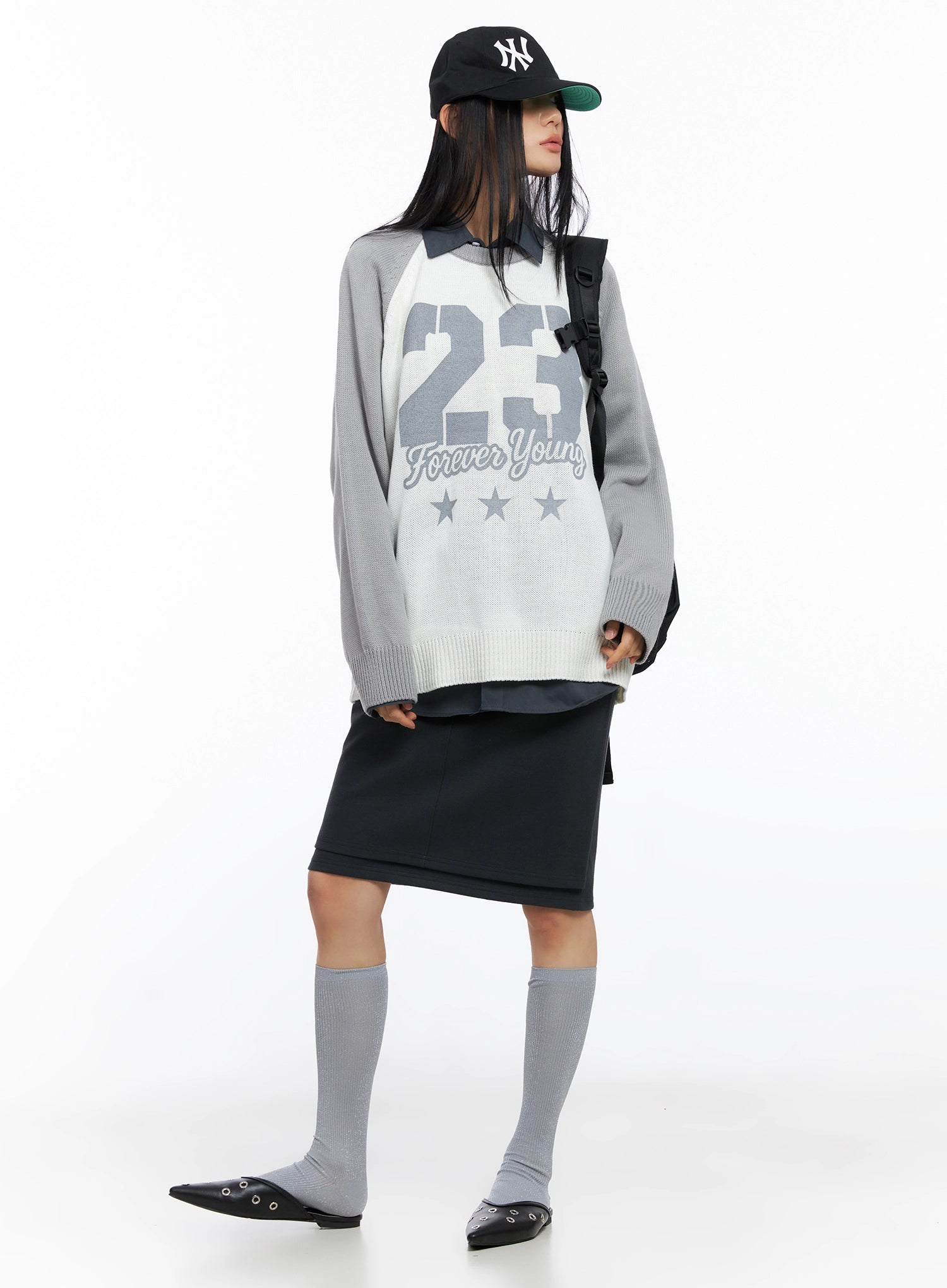 forever-young-raglan-knit-top-co517 / White