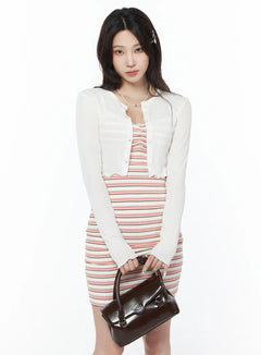 sheer-scallop-trim-cropped-cardigan-cu503 / White