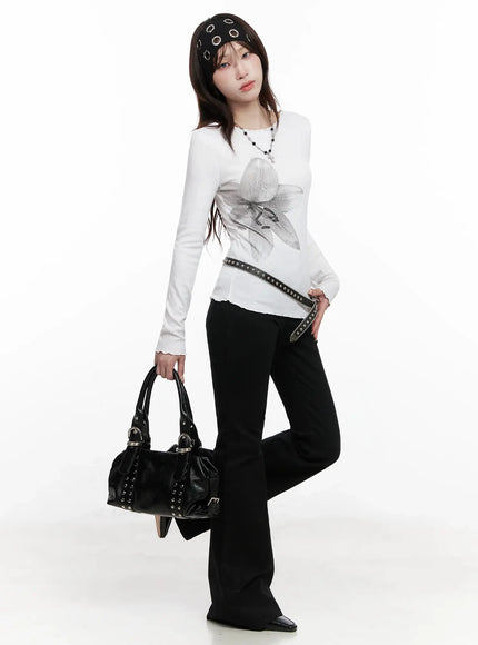 chic-botanical-print-shirt-in514 / White