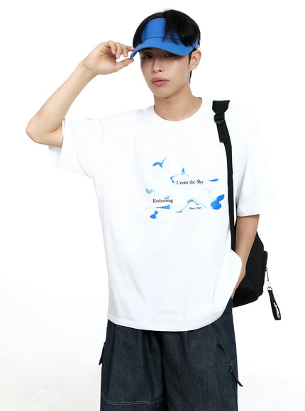 mens-cloud-graphic-t-shirt-ig520 / White