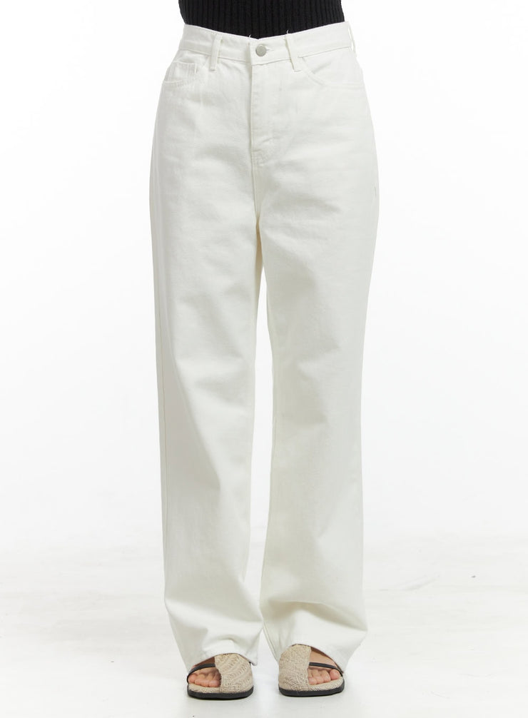 loose-fit-cotton-pants-ol416 / White