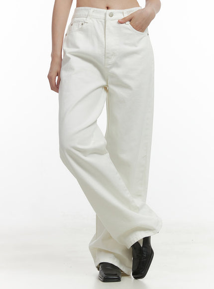 classic-cotton-wide-leg-pants-oo416 / White