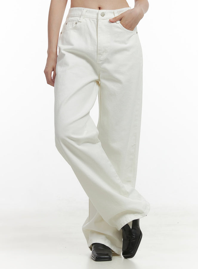 classic-cotton-wide-leg-pants-oo416 / White