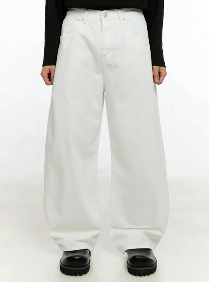 mens-wide-leg-cotton-pants-in506 / White
