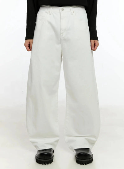 mens-wide-leg-cotton-pants-in506 / White