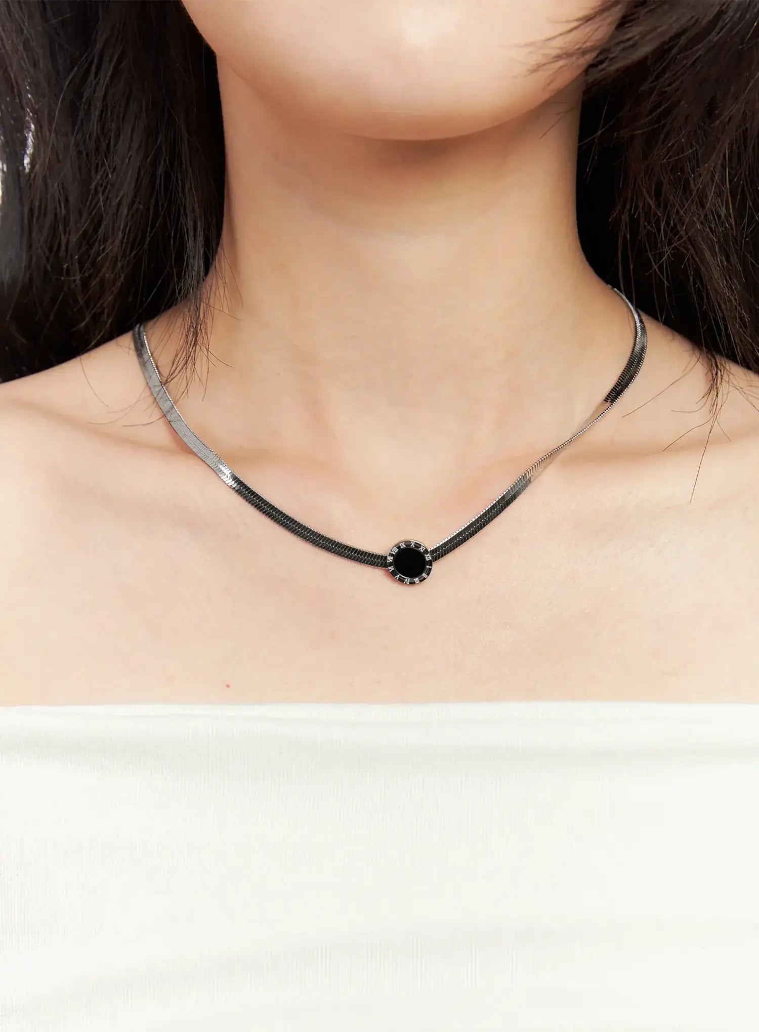 Unique Roman Numeral Chain Necklace IN510