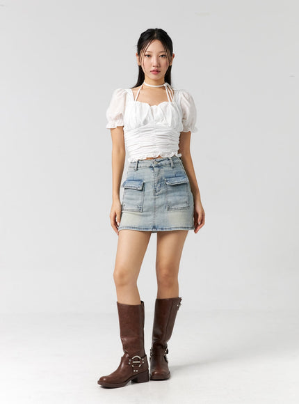 pocket-denim-mini-skirt-cg303