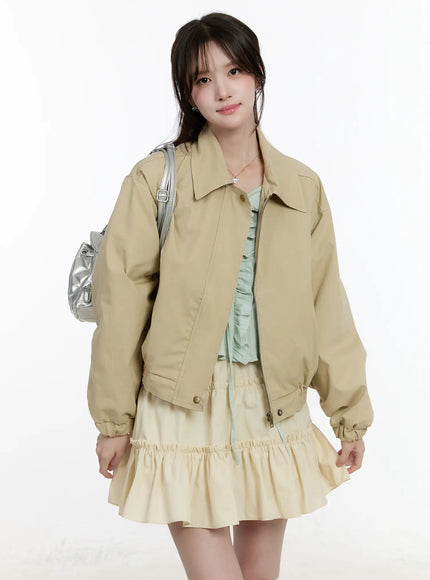 classic-twill-collared-jacket-cm505 / Beige