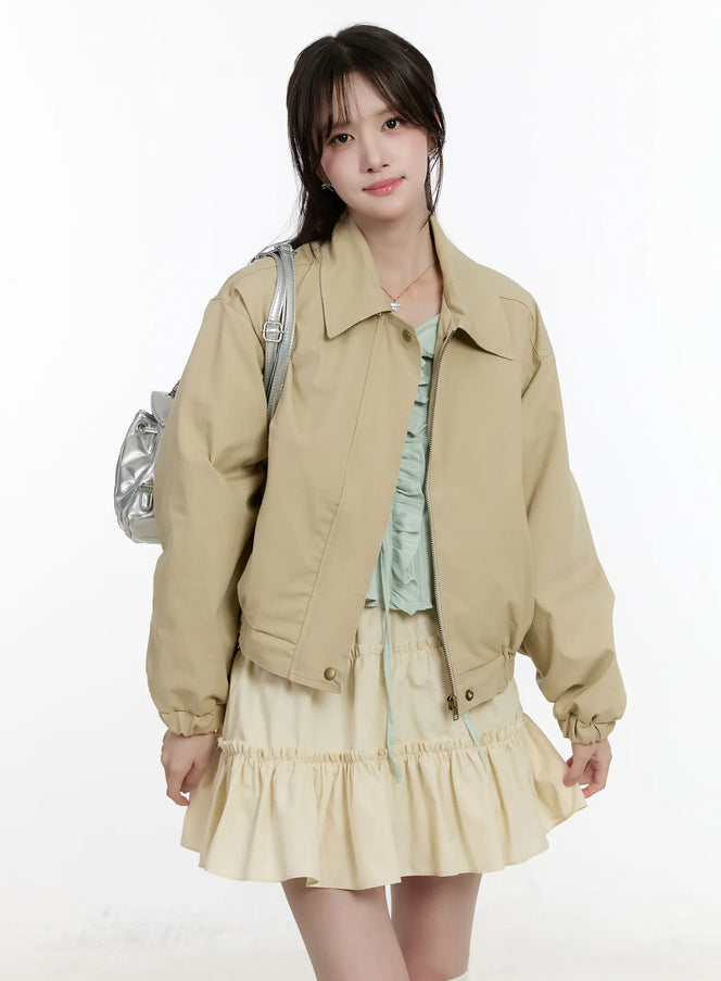 classic-twill-collared-jacket-cm505 / Beige