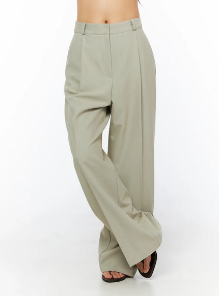 high-waisted-tailored-pants-cu522 / Beige