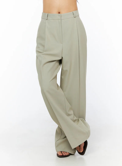 high-waisted-tailored-pants-cu522 / Beige