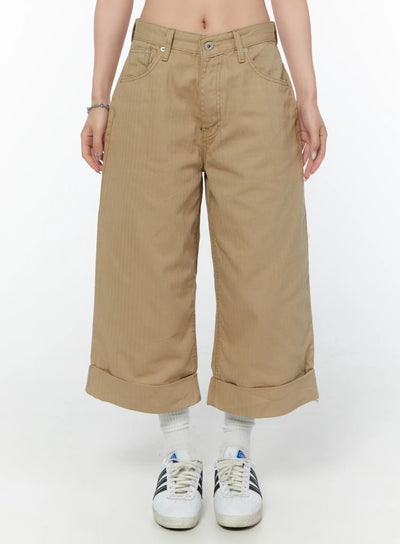 roll-up-bermuda-pants-cy515 / Beige