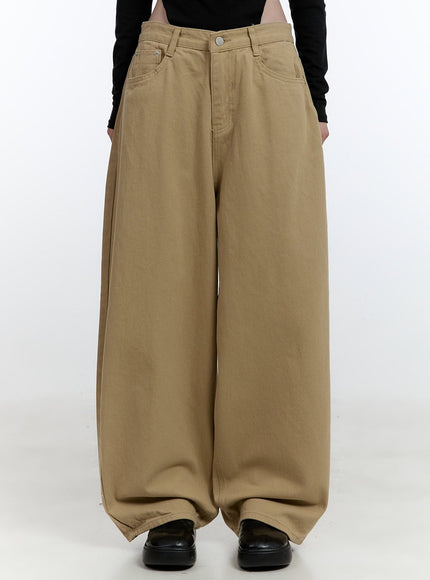 oversized-baggy-trousers-cj521 / Beige