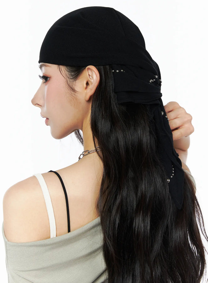 two-way-studded-bandana-cu511 / Black