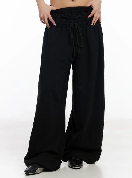 wide-leg-sweatpants-cm525 / Black