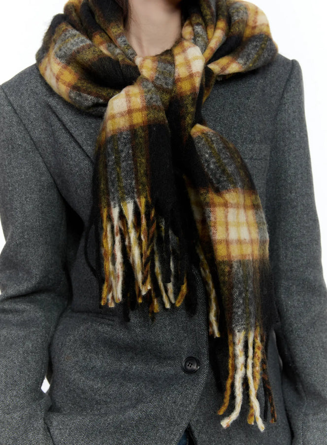 Winter Tartan Checkered Scarf IN510