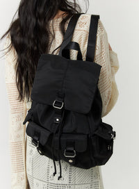 flip-pocket-backpack-cf406 / Black