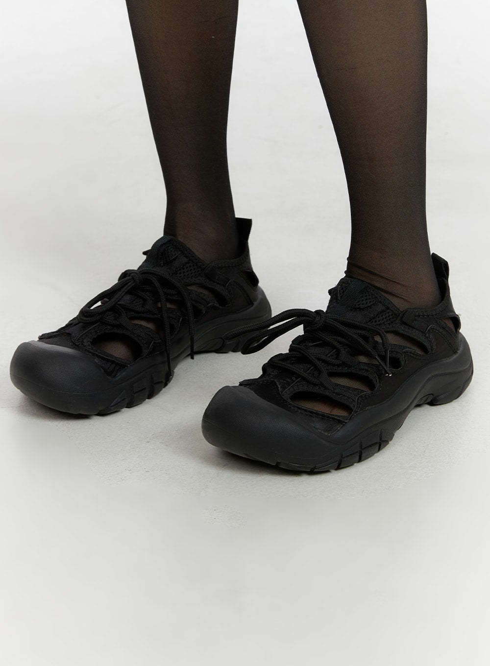 chunky-strap-mary-jane-shoes-cm413 / Black