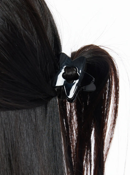 star-shaped-hair-claw-clip-cf506-1 / Black