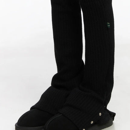 snappable-leg-warmer-cj501 / Black