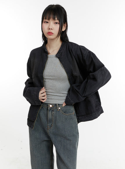 unisex-denim-jacket-ca401 / Black