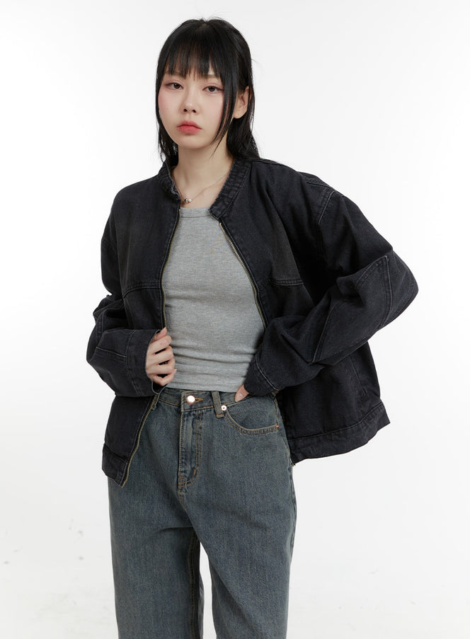 unisex-denim-jacket-ca401 / Black