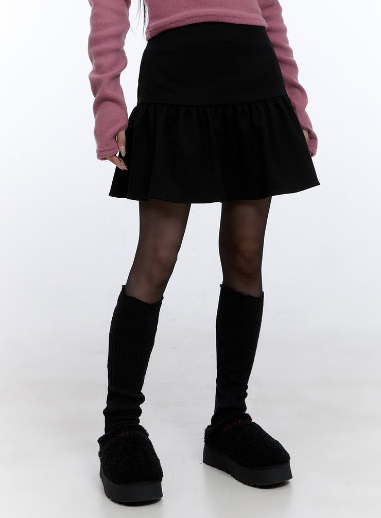 flare-fit-mini-skirt-cd419 / Black