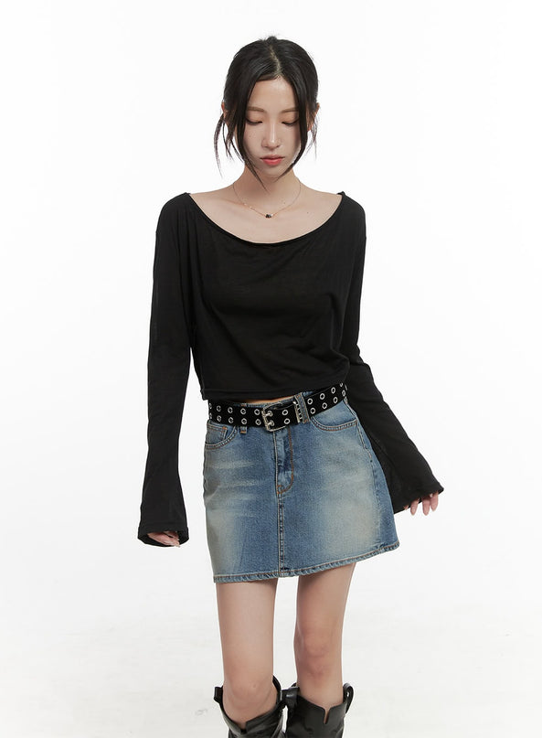 slim-fit-crop-top-hoodie-cs430 / Black