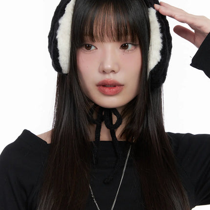 cozy-faux-fur-ear-muffs-cn510 / Black