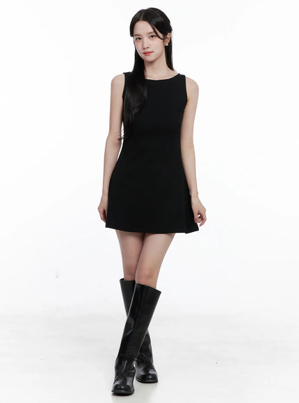 elegant-sleeveless-mini-dress-cs519 / Black