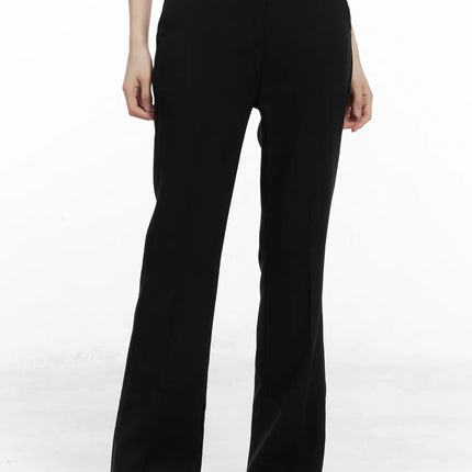 flared-slacks-cn519 / Black