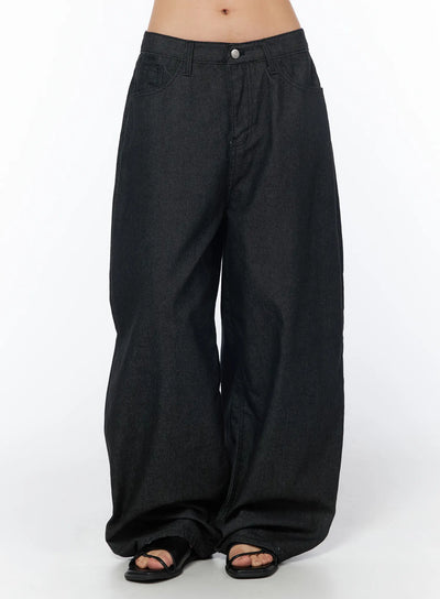 aethra-non-fade-baggy-jeans-cy527 / Black
