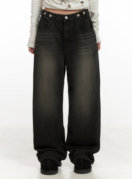 daria-relaxed-fit-denim-jeans-cn428 / Black