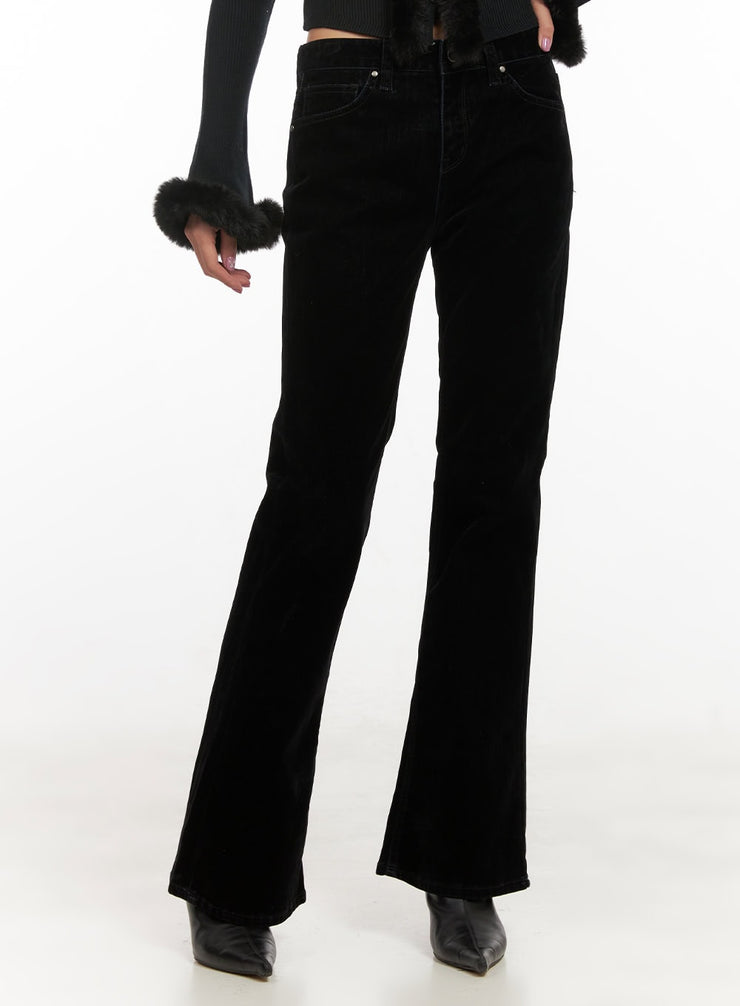 velvet-spice-slim-fit-pants-cd409 / Black