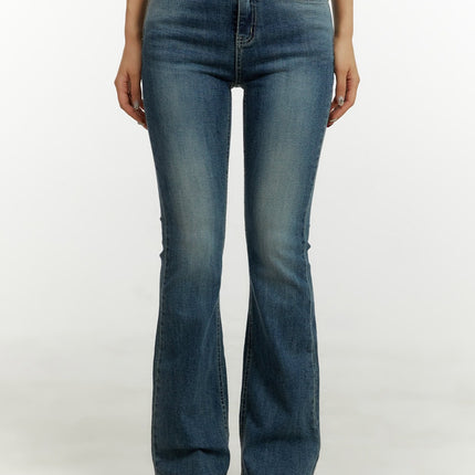 low-rise-bootcut-jeans-cy409 / Blue