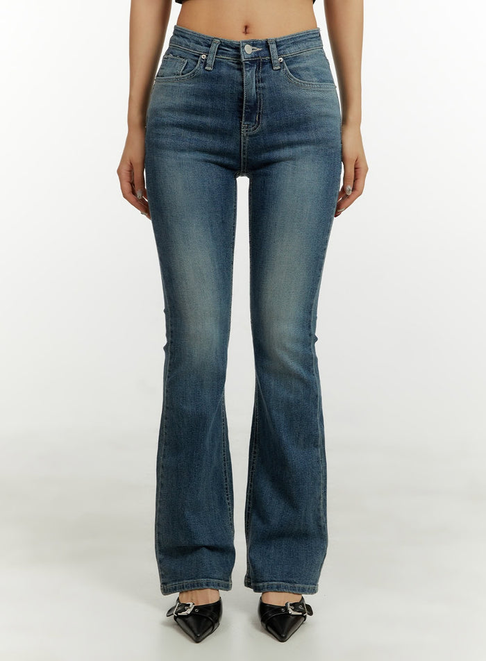 low-rise-bootcut-jeans-cy409 / Blue