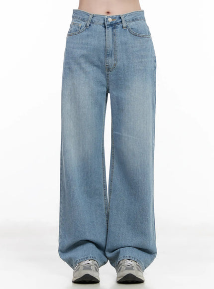 raquelle-high-waist-wide-leg-jeans-ca510 / Blue