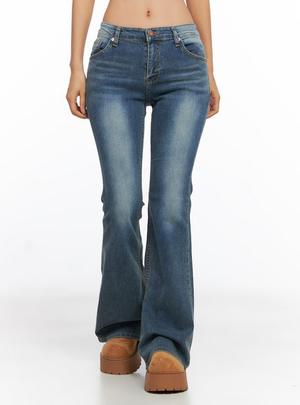 emelia-back-pocket-flare-jeans-co514 / Blue