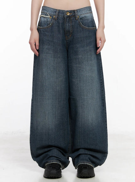 elowyn-low-rise-baggy-jeans-cn510 / Blue