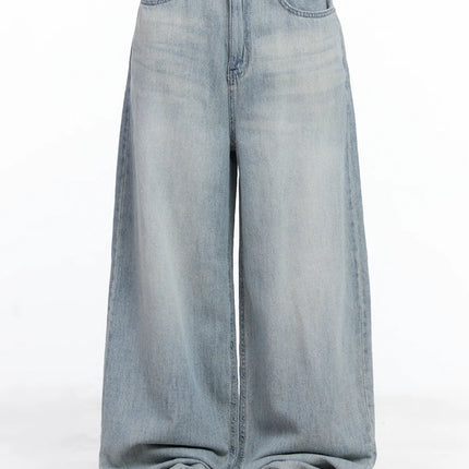 hwasa-wash-wide-leg-jeans-cl511 / Blue