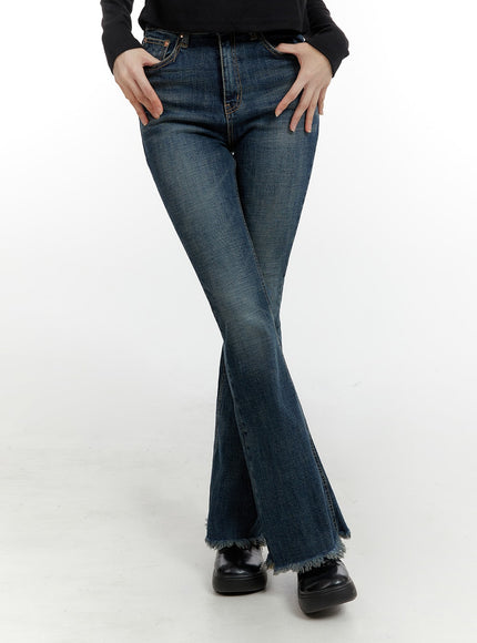 slim-bootcut-jeans-cm429 / Blue