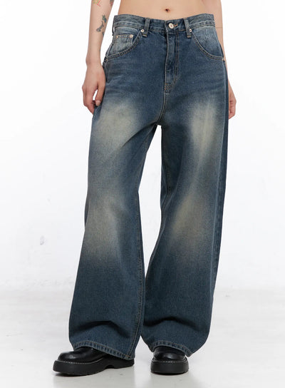 louise-washed-baggy-jeans-co508 / Blue