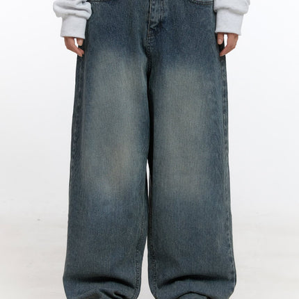 kaycee-cotton-baggy-jeans-cn422 / Blue