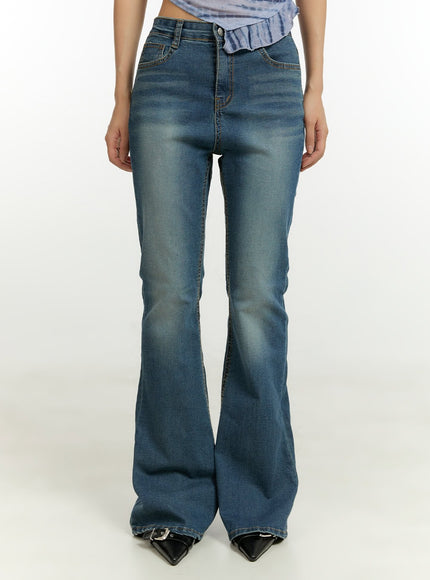 basic-slim-fit-bootcut-jeans-cu428 / Blue