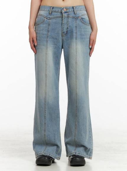 front-seam-bootcut-jeans-cu424 / Blue