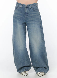 priscilla-low-rise-wide-leg-jeans-ca529 / Blue