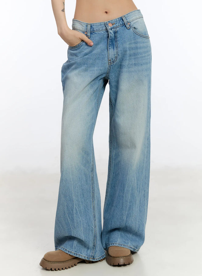 palmer-low-rise-straight-jeans-ca508 / Blue