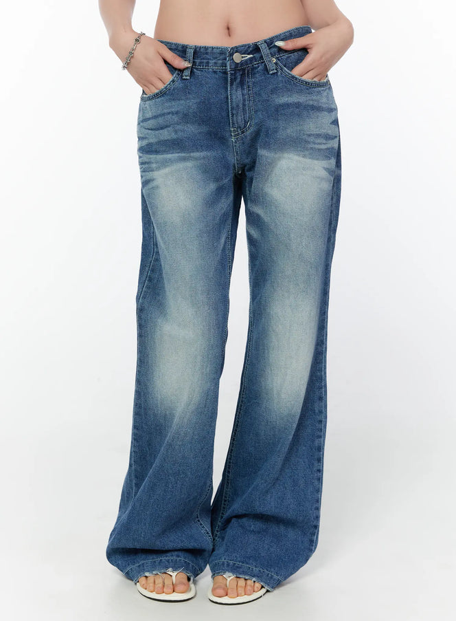 ria-classic-wide-leg-jeans-cy514 / Blue